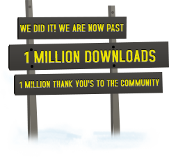 We did it! We are now at 1 Million Downloads. 1 Million thank you's to the community