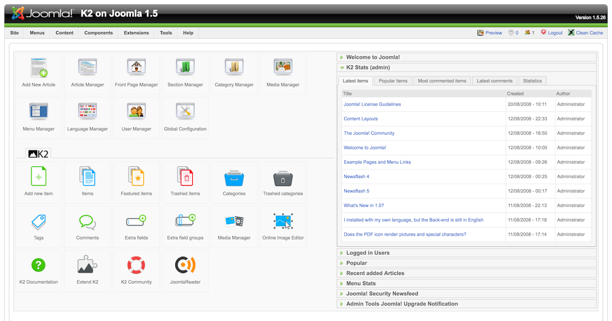 All Joomla 1 5 Extensions Modules And Themes