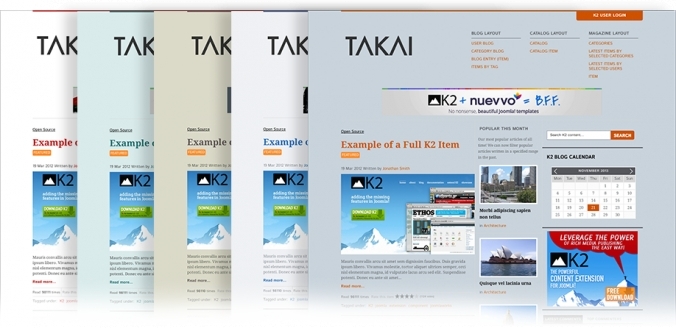 Takai, sitio demo de K2, disponible en descarga gratuita