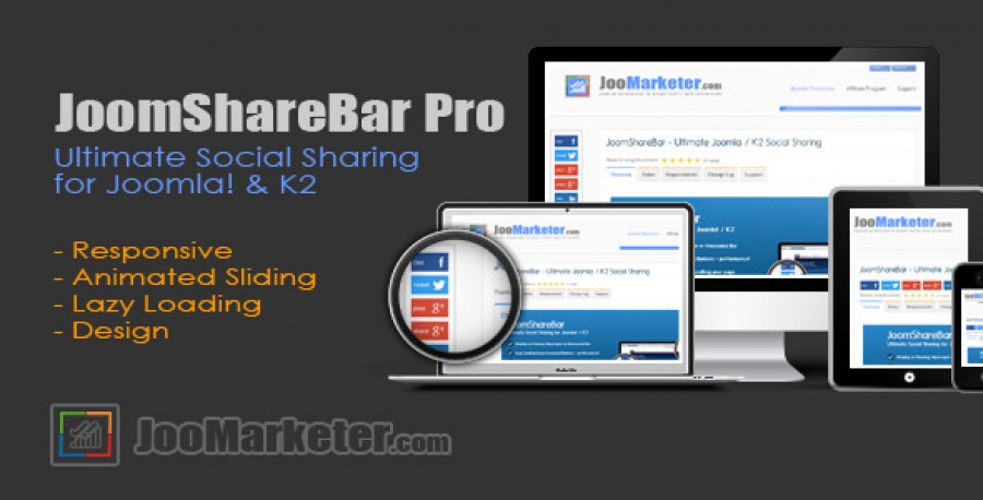 JoomShareBar Pro - Ultimate Joomla &amp; K2 Social Sharing